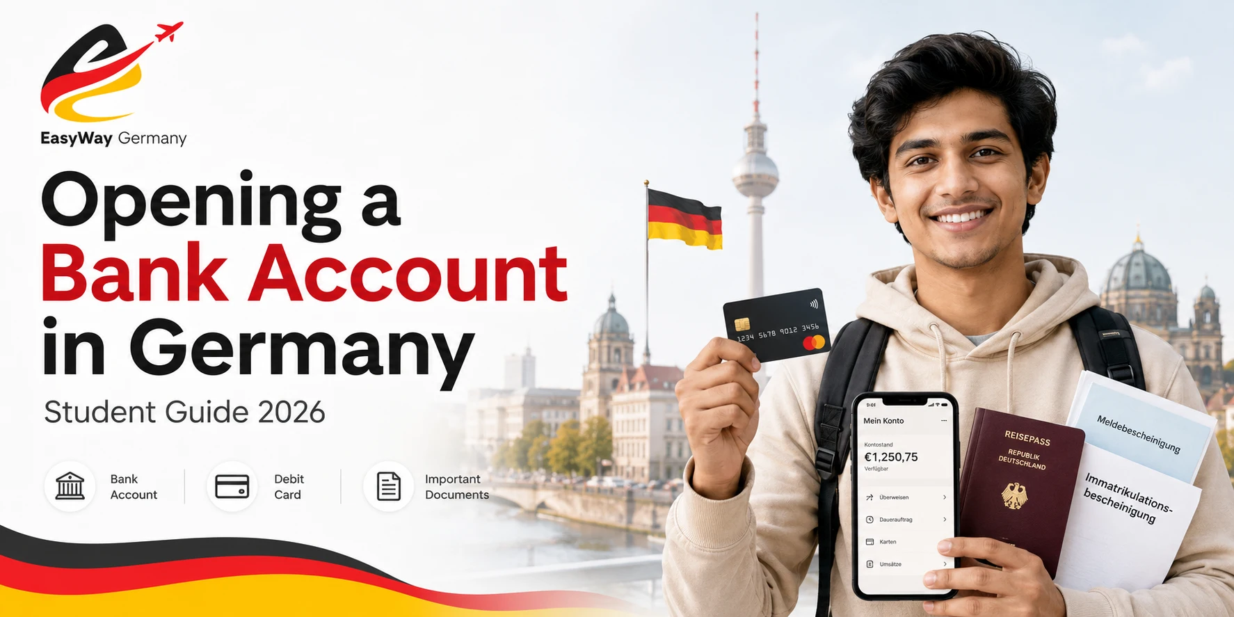 student opening a bank account in Germany in 2026