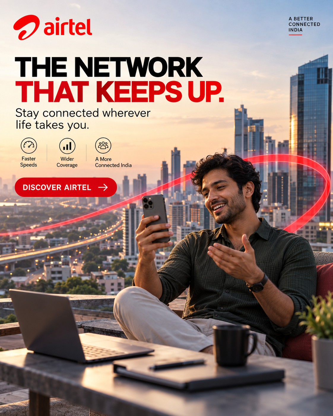 Airtel campaign created on Brandvertise