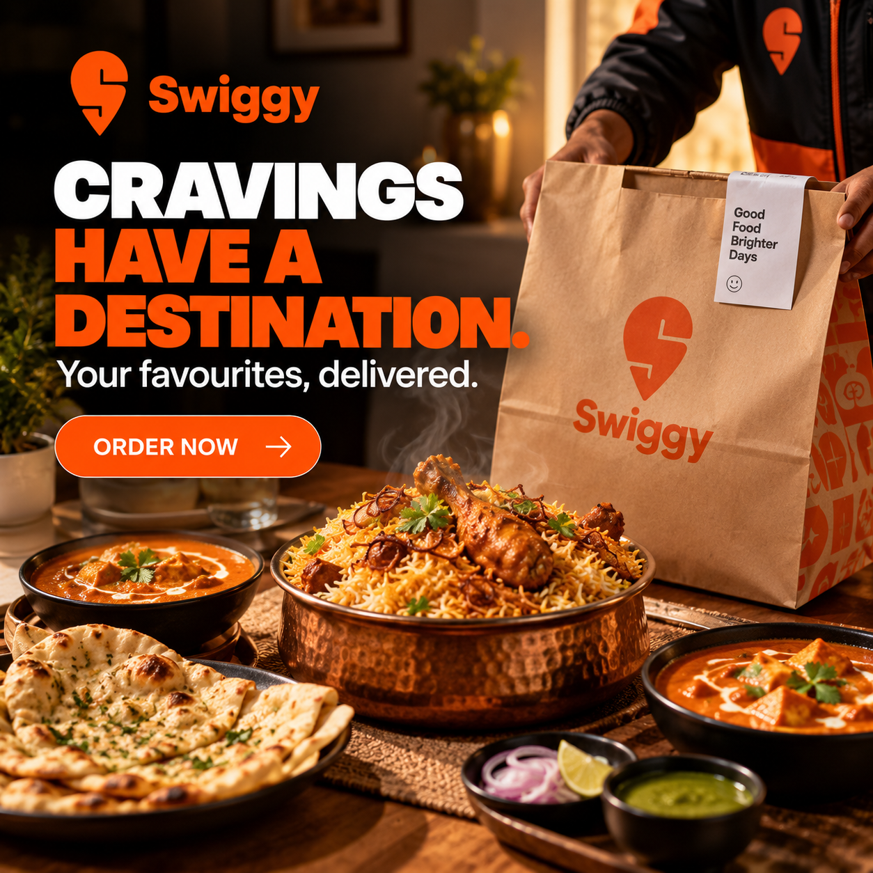 Swiggy campaign created on Brandvertise