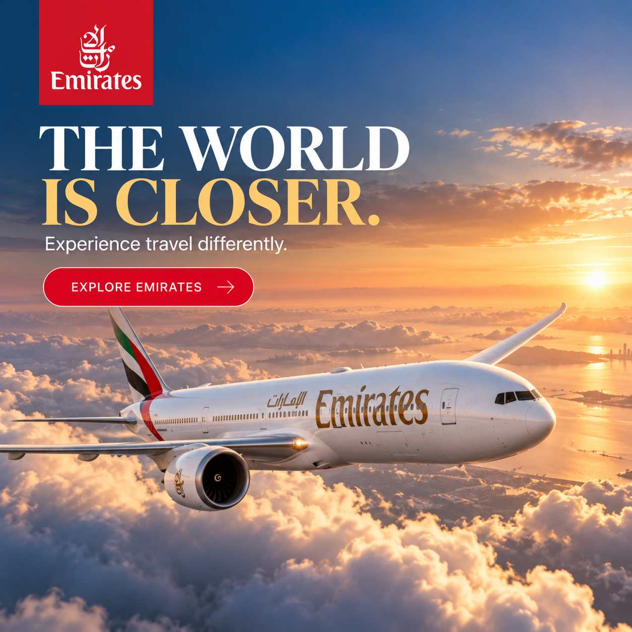 Emirates campaign created on Brandvertise