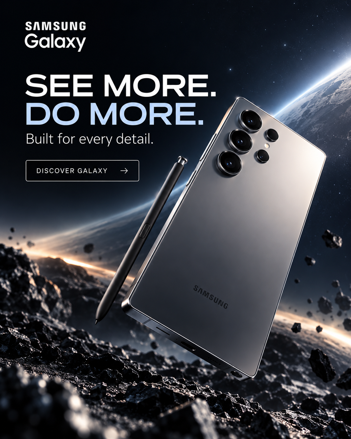 Samsung Galaxy campaign created on Brandvertise