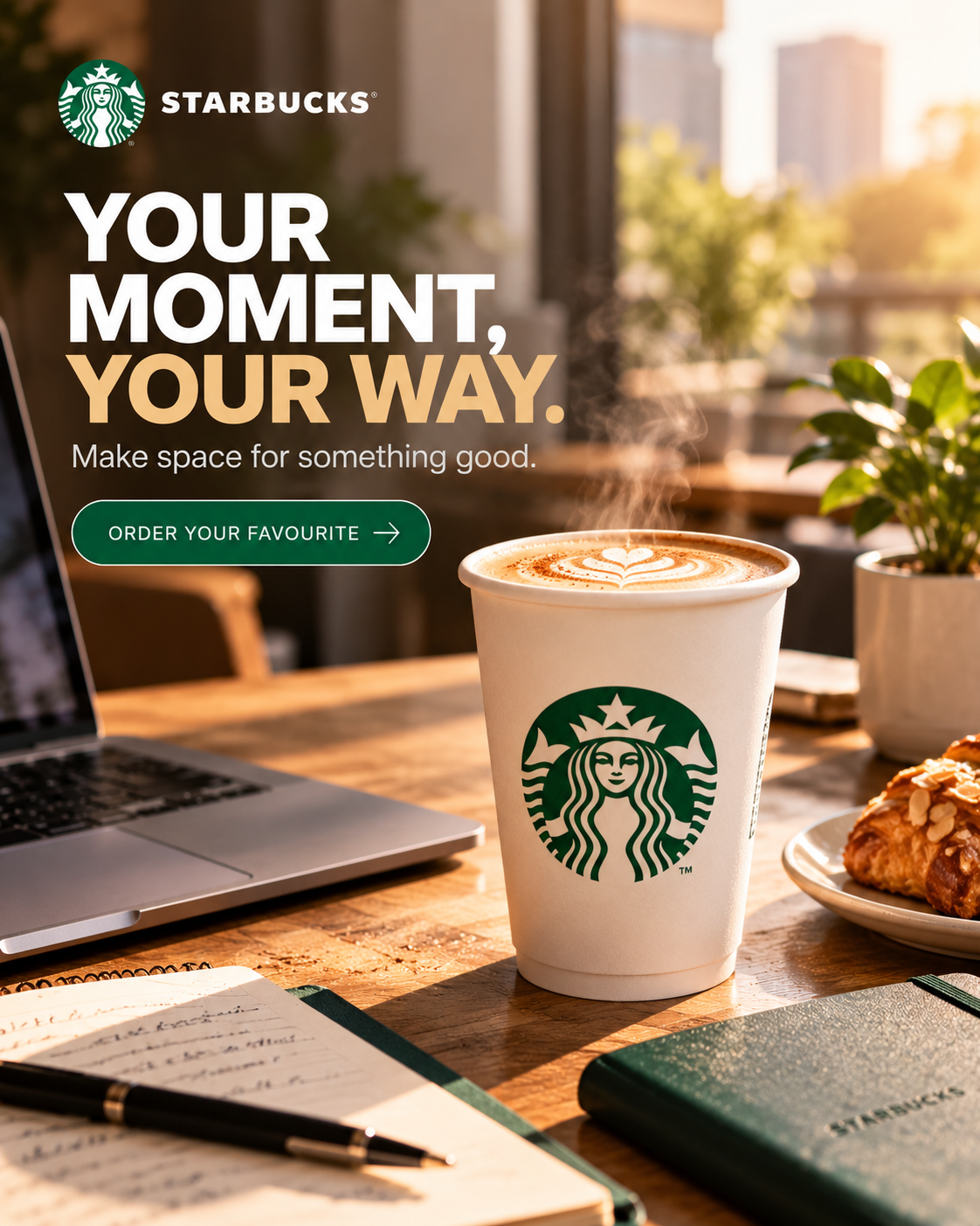 Starbucks campaign created on Brandvertise