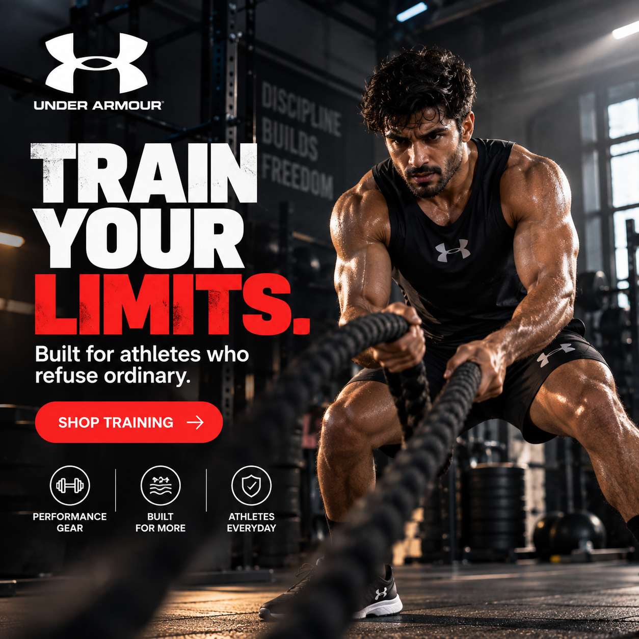 Under Armour campaign created on Brandvertise
