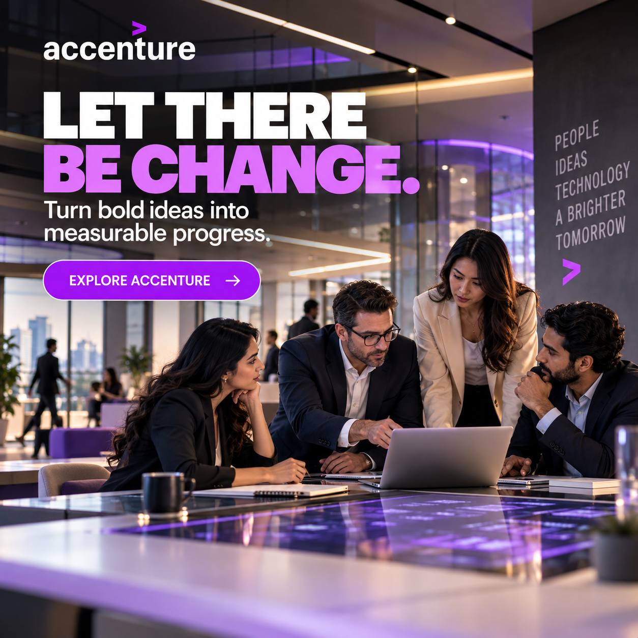 Accenture campaign created on Brandvertise