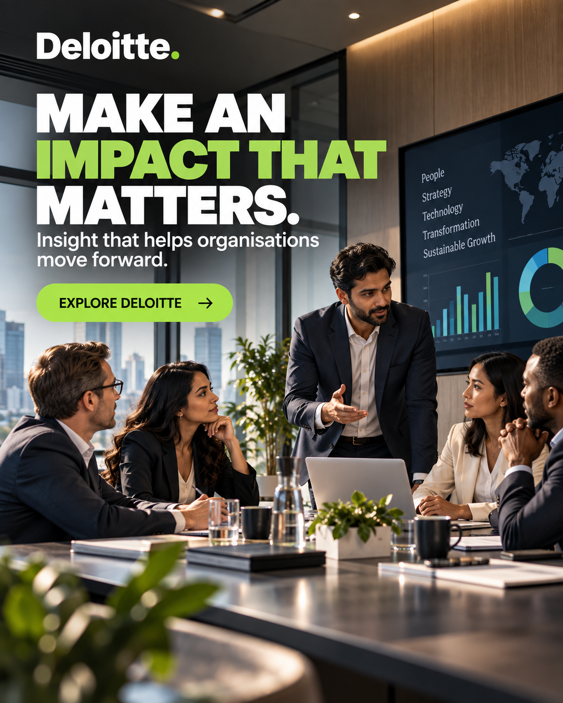 Deloitte campaign created on Brandvertise