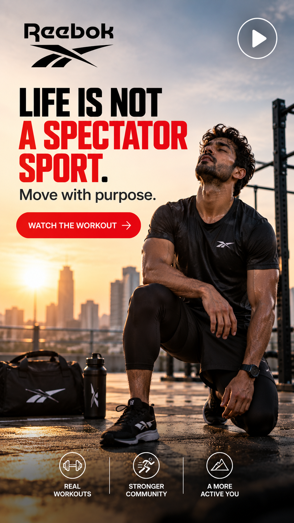 Reebok campaign created on Brandvertise