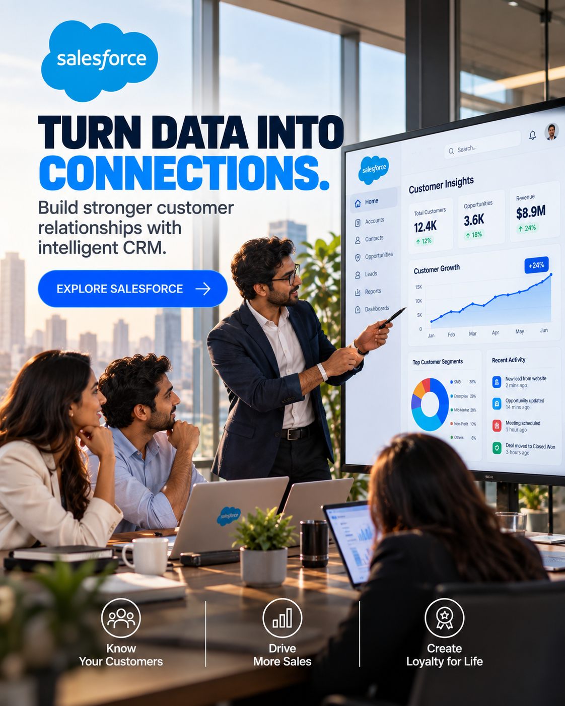 Salesforce campaign created on Brandvertise