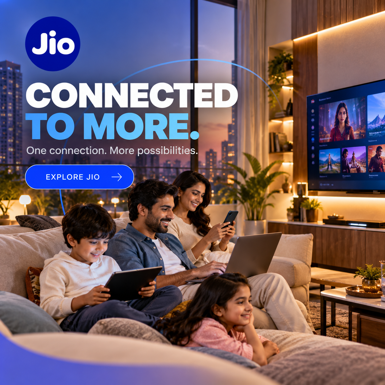 Jio campaign created on Brandvertise