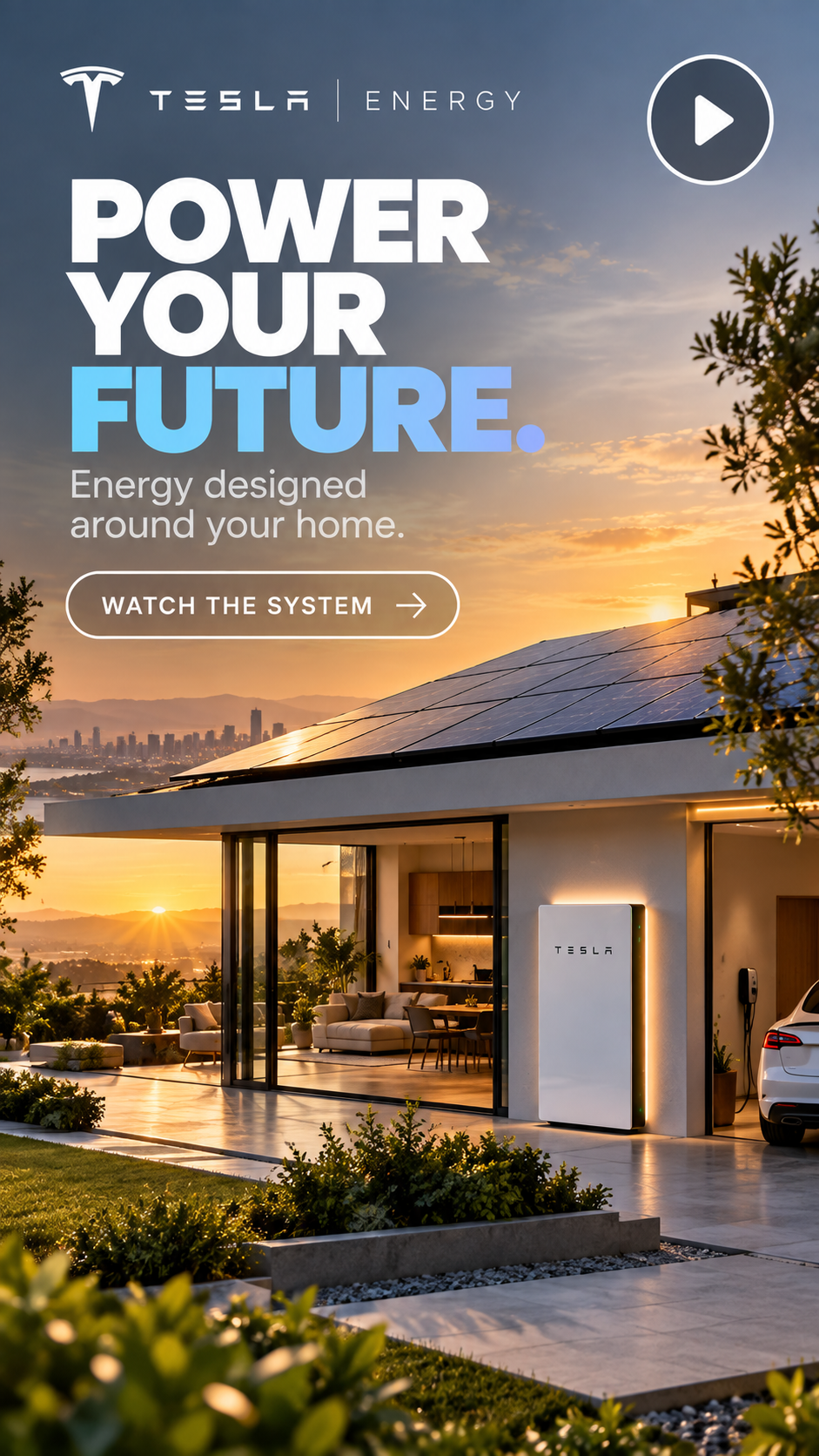 Tesla Energy campaign created on Brandvertise