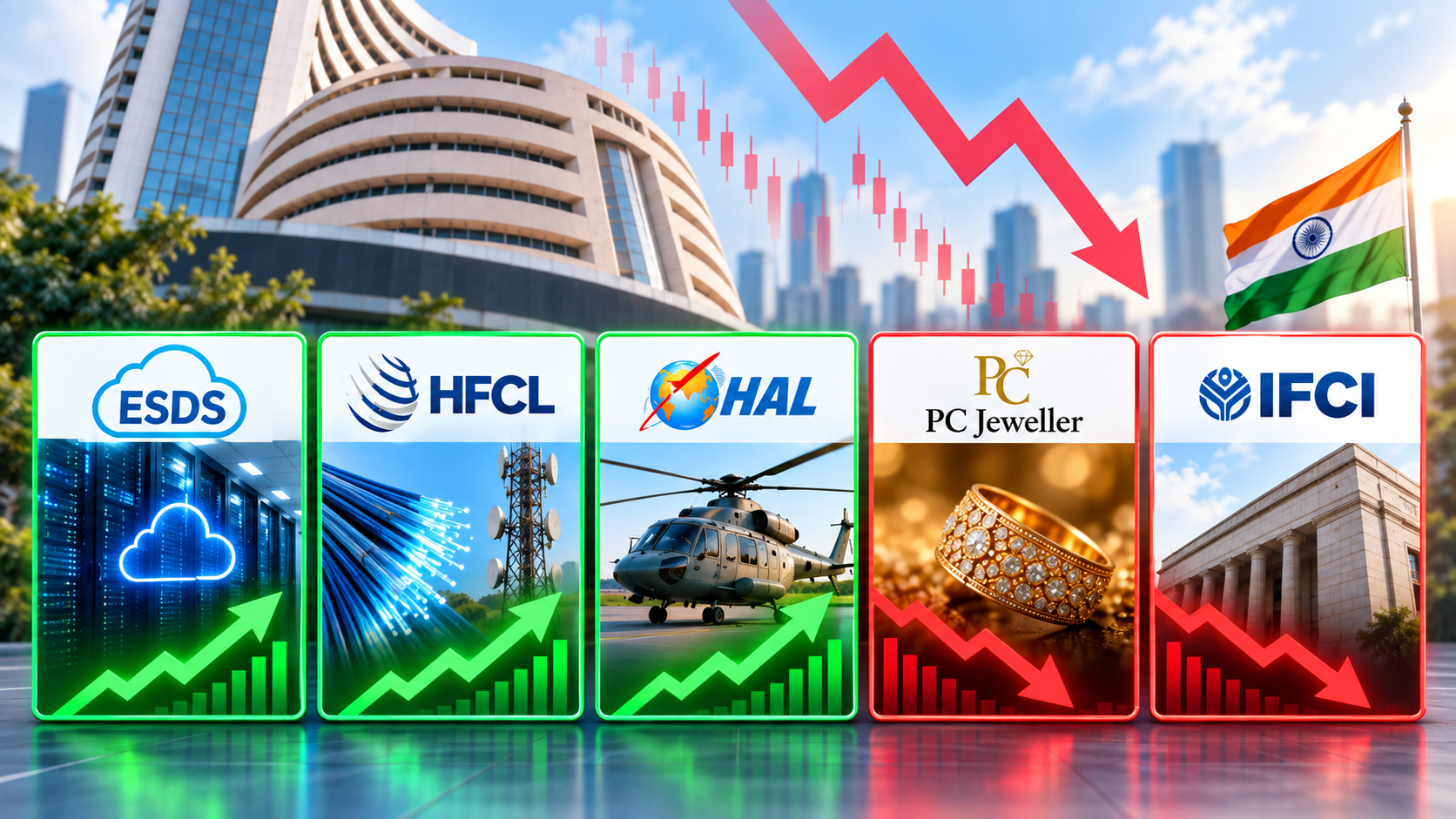STOCKS UP-DOWN