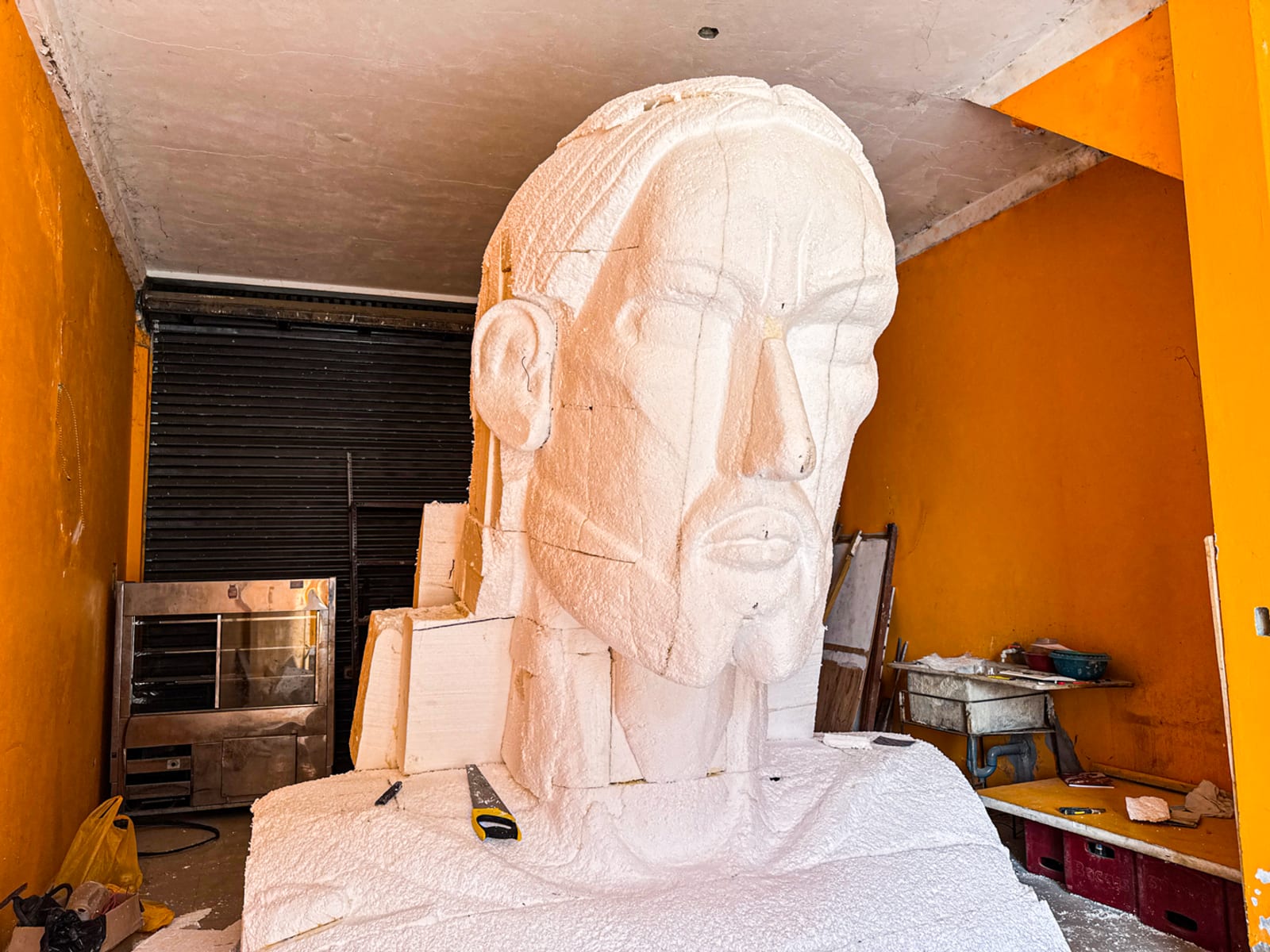 La cabeza de Cristo Redentor ya está al 70%.