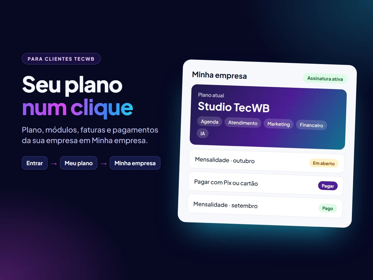 Já é cliente? Veja o seu plano