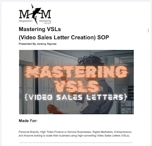 Mastering VSLs SOP preview