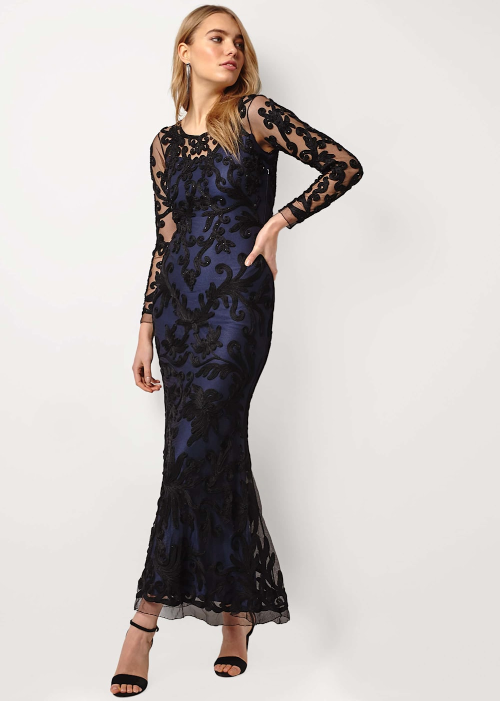 Aubree tapework maxi dress new arrivals