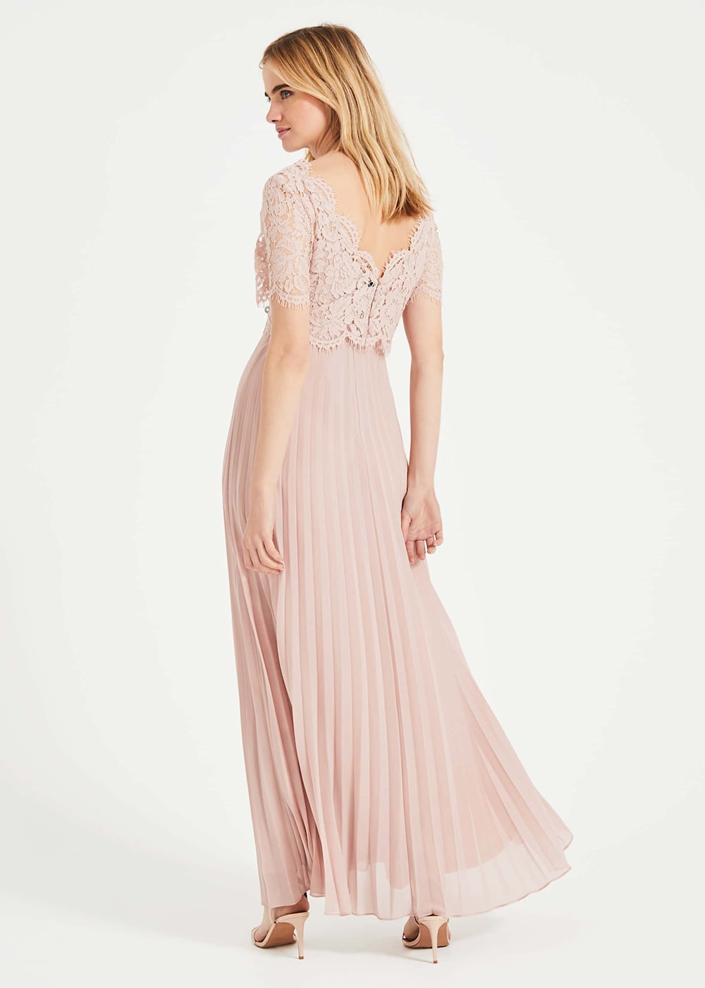 Elisabetta Lace Pleated Dress Phase Eight UK