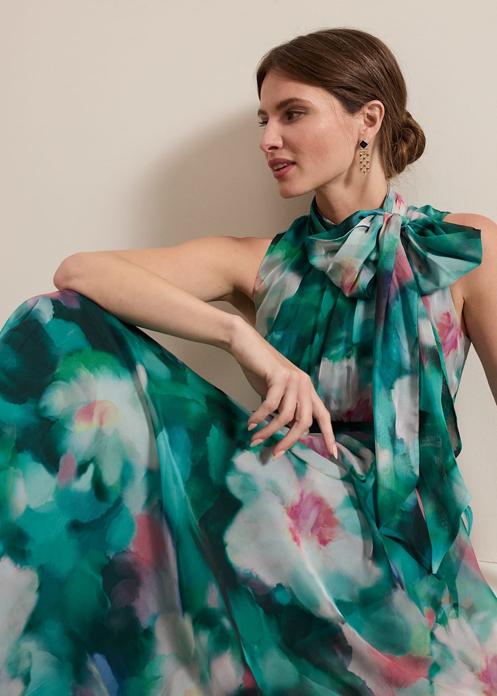 Chiffon maxi dress petite hotsell