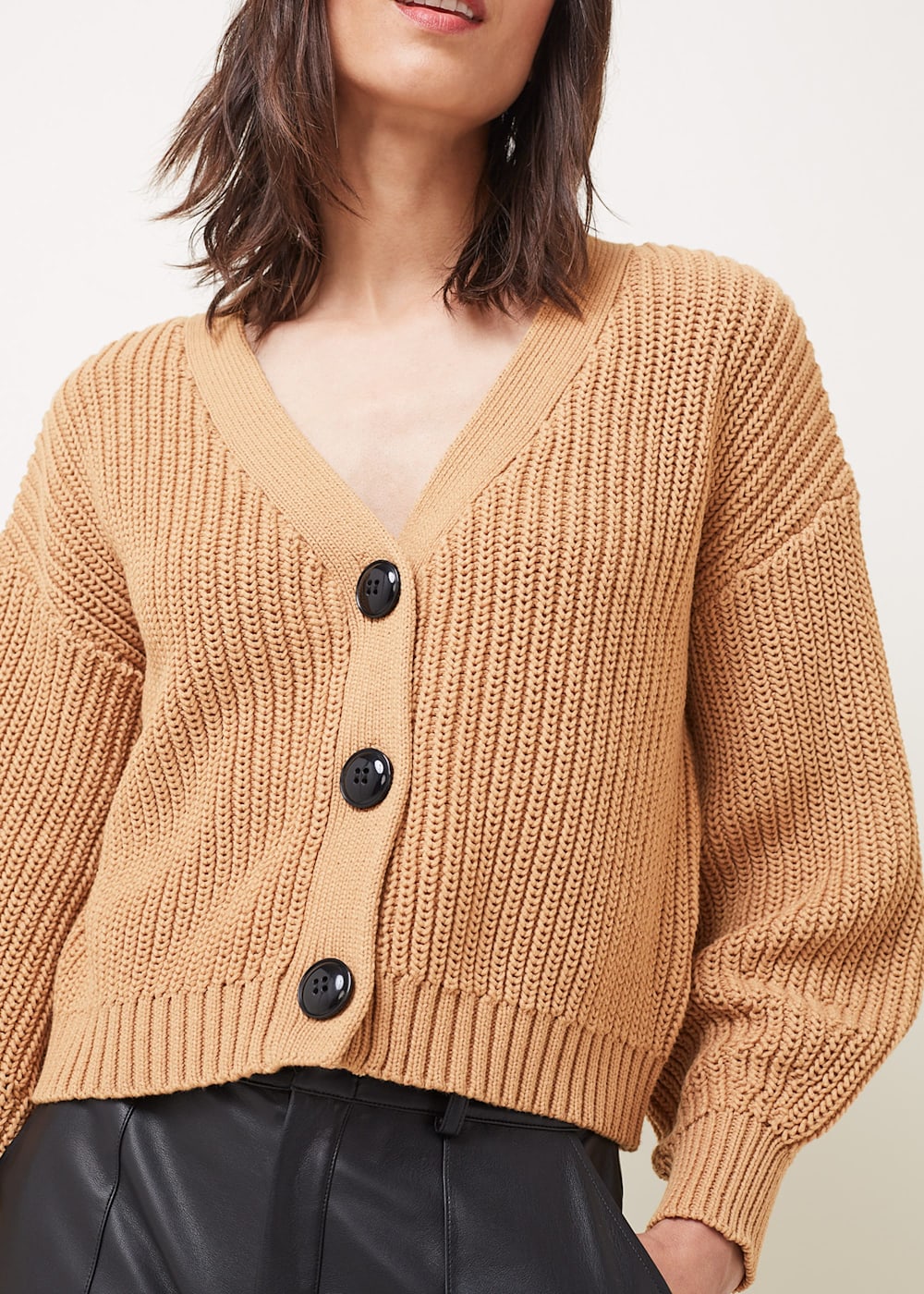 Vika Short Chunky Knit Cardigan Phase Eight UK