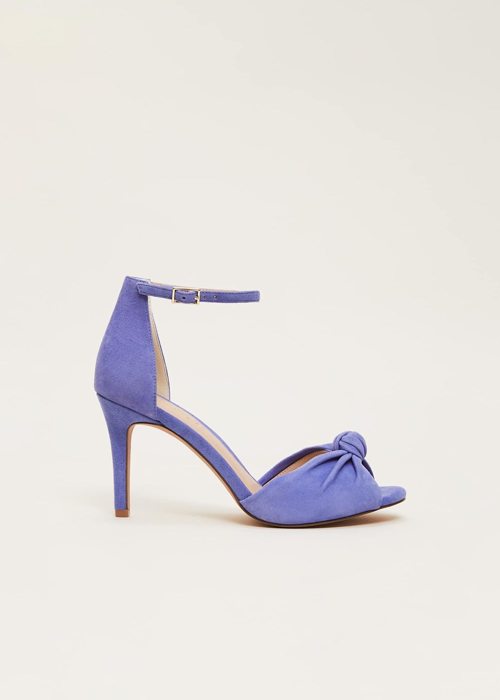 Blue suede open toe heels best sale