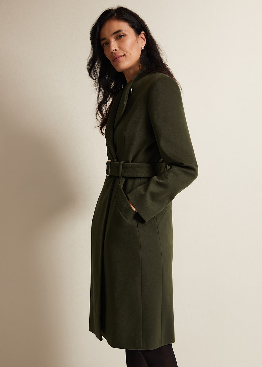 Collarless coat uk top