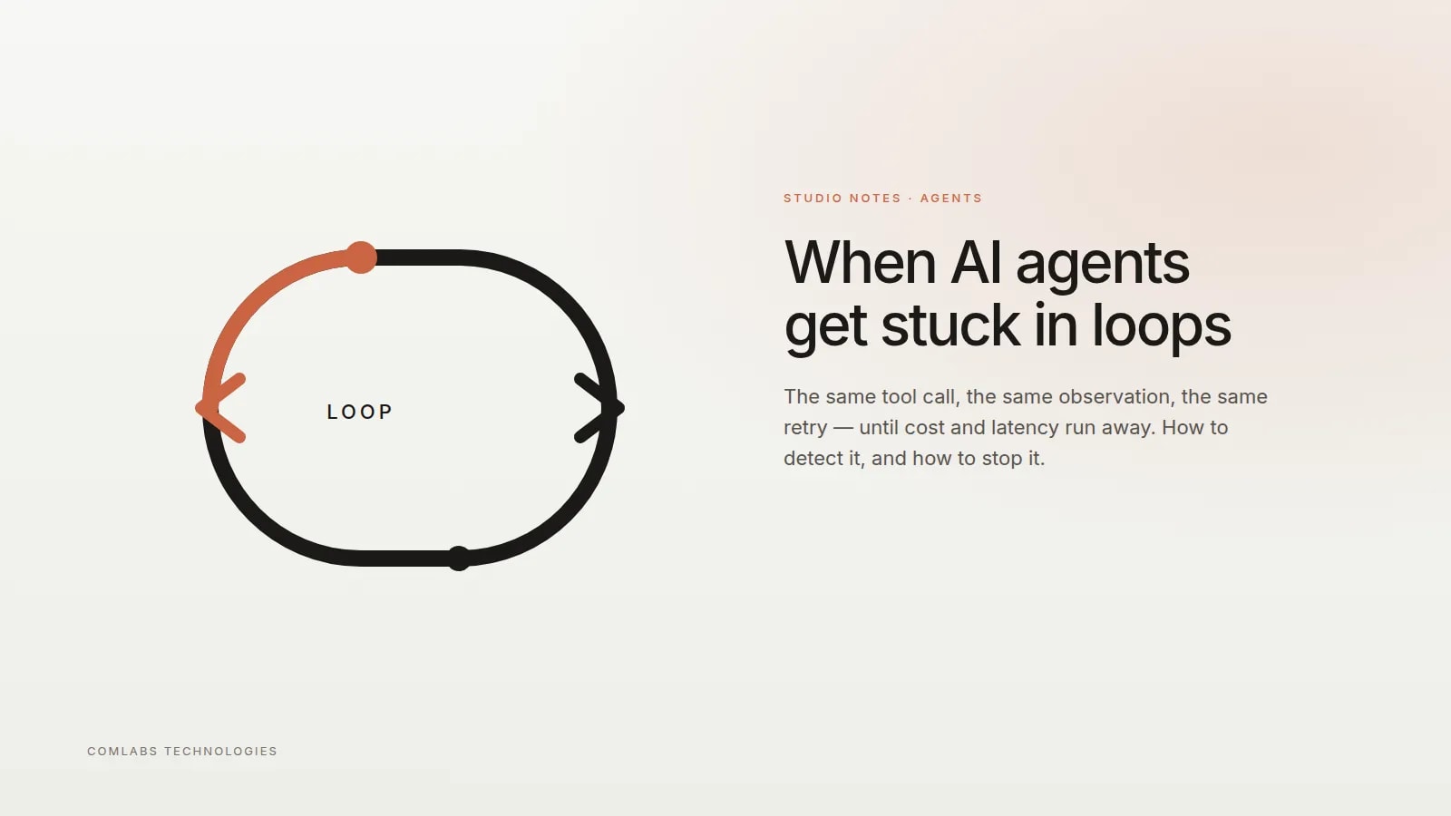 When AI agents get stuck in loops