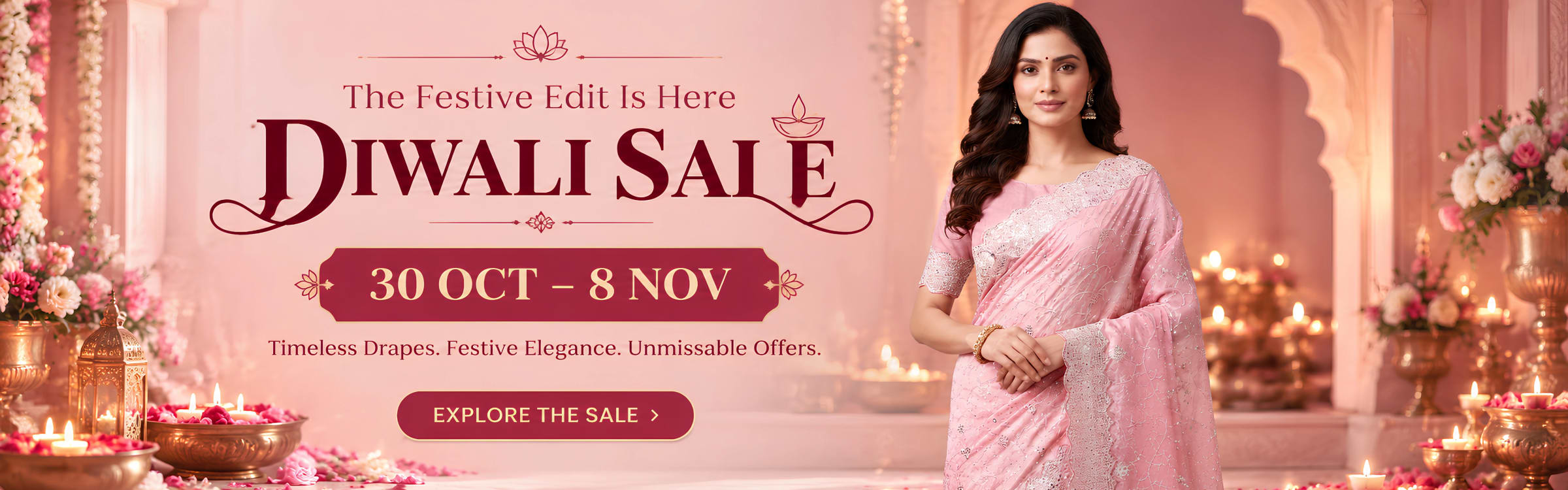 Diwali Sale - Festive Edit (30 Oct - 8 Nov) - Timeless Drapes