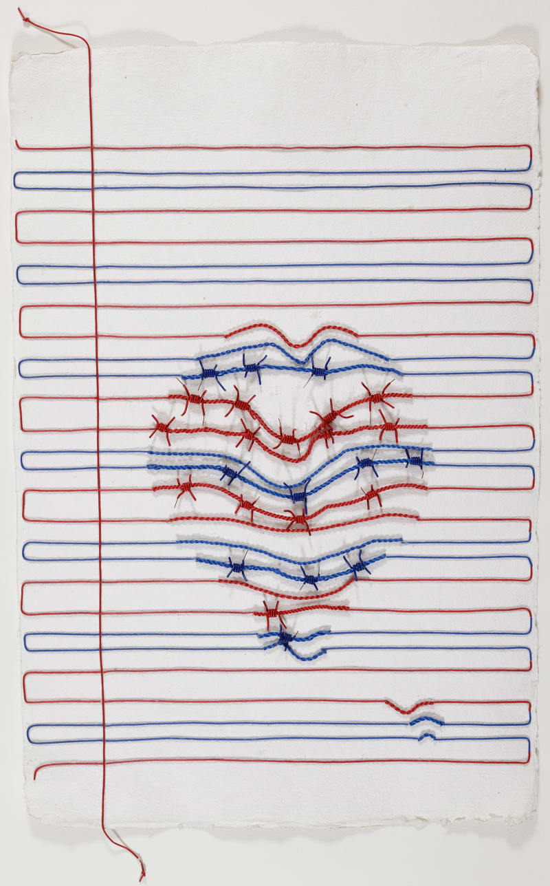 Ruled Paper (Red Blue White)