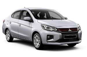 Mitsubishi Attrage with chauffeur