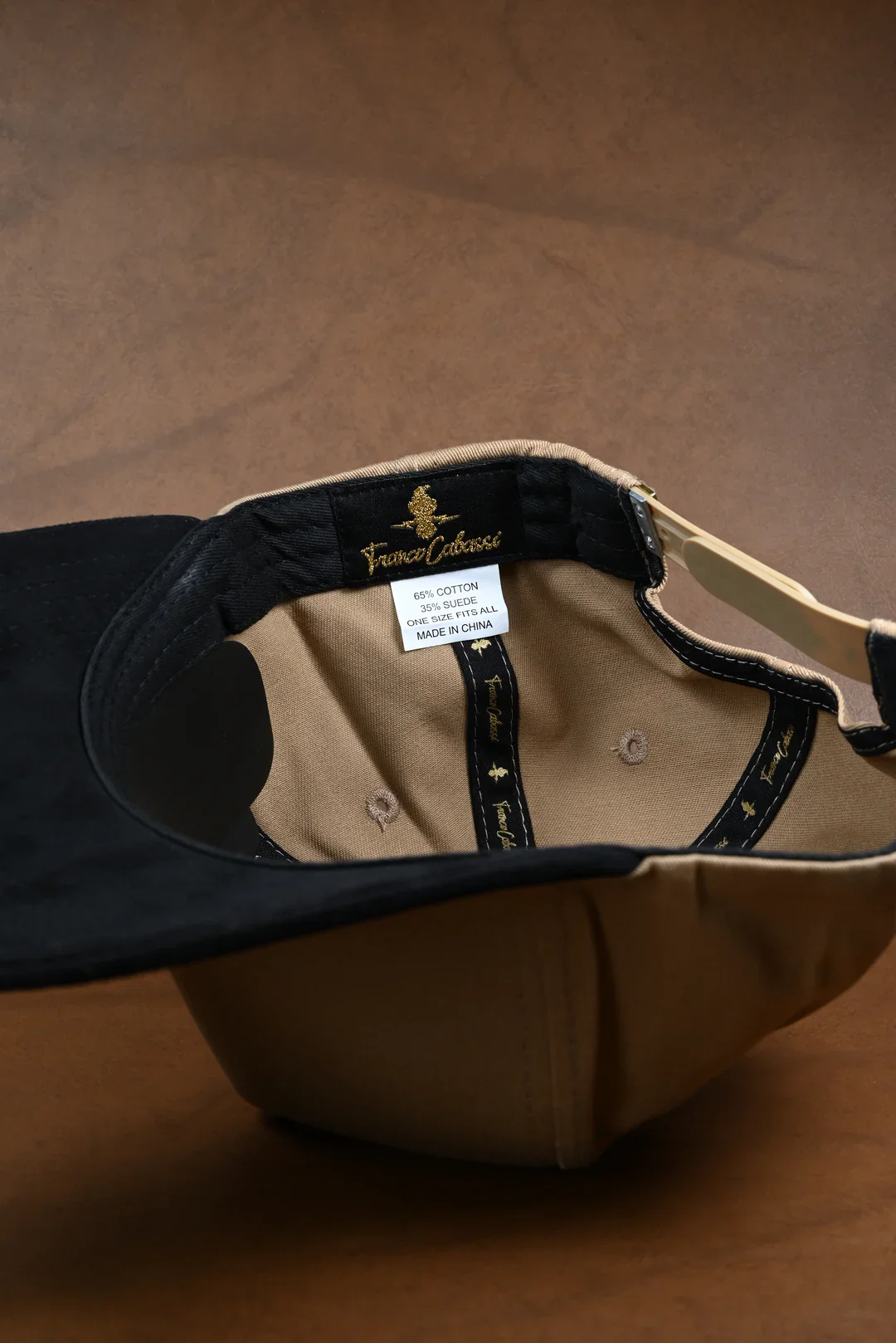 FRANCO CABASSI NEGRO/BEIGE VISERA GAMUZA thumbnail 4