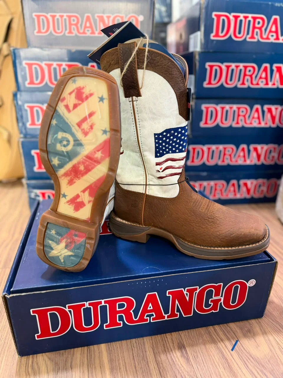 BOTAS DURANGO USA TUBO BLANCO