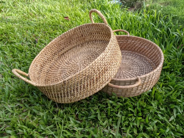 Natural Serve Tray from Pacific Carpet Weave