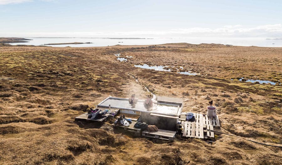 3-ladies-in-hot-springs-in-iceland-summer