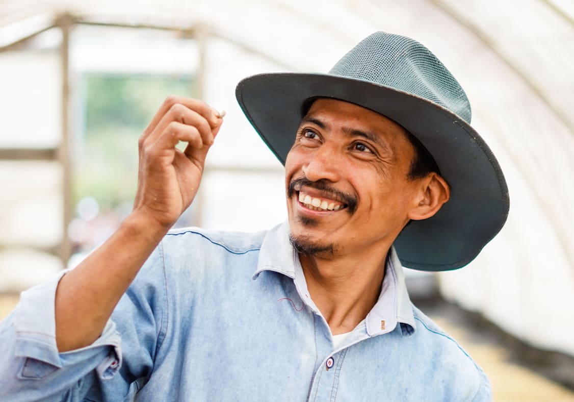 Catalino Vasquez, grower of phenomenal micro-lot coffees on the Integral Cipres farm in Honduras.