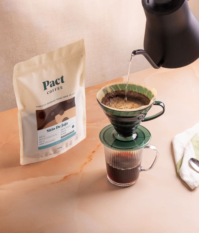 A 250g bag of Sitio de Jaja, grown by Jaceline and Julia Basilio in Brazil