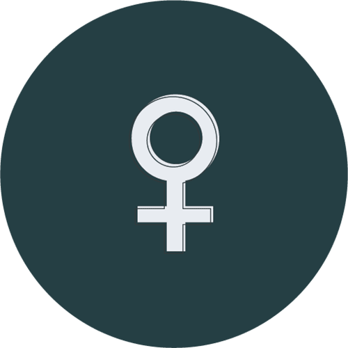 Female farmers percentage icon
