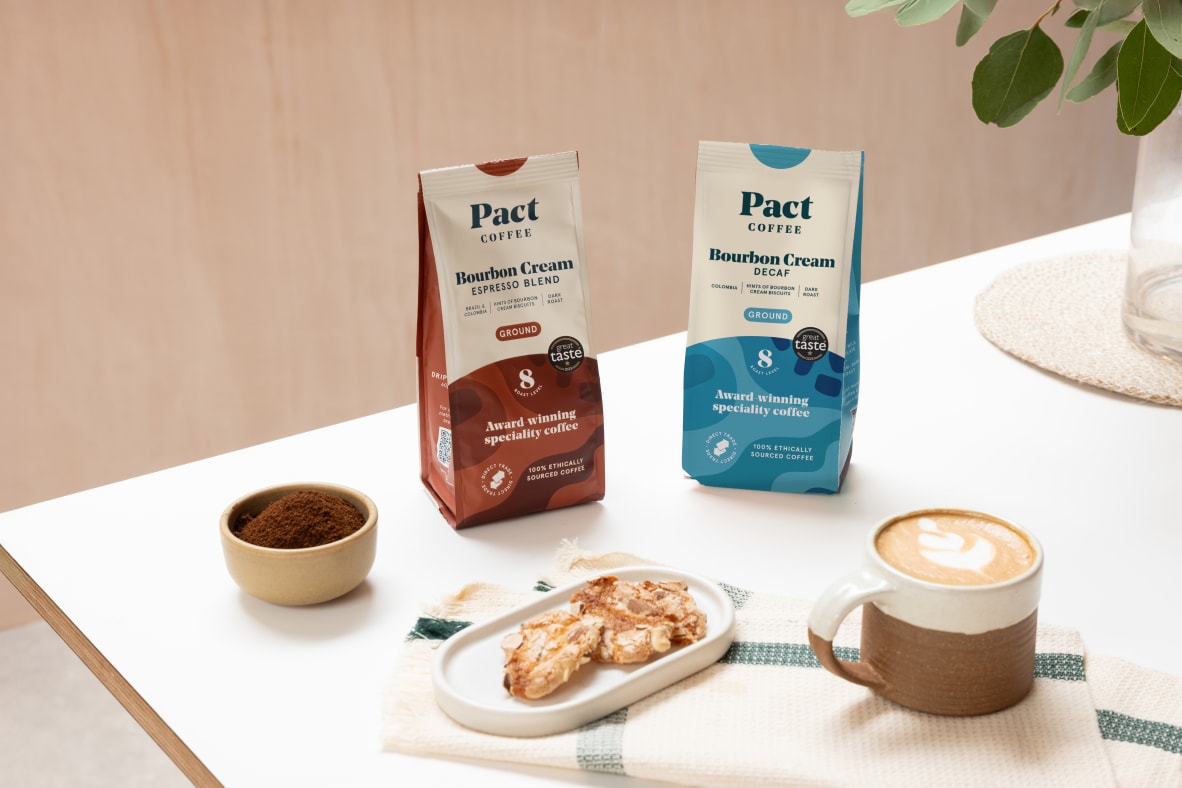Pact Bourbon Cream and Bourbon Cream Decaf, both available in Waitrose