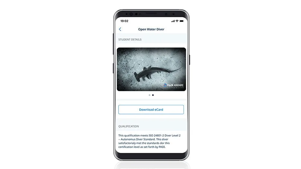 PADI AWARE eCard - Great Hammerhead Shark