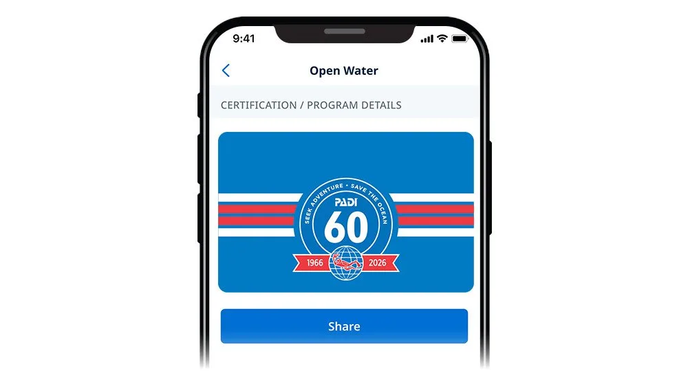 PADI 60th Anniversary Standard eCard 