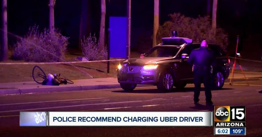 Arizona driver in deadly self-driving Uber crash could face charges