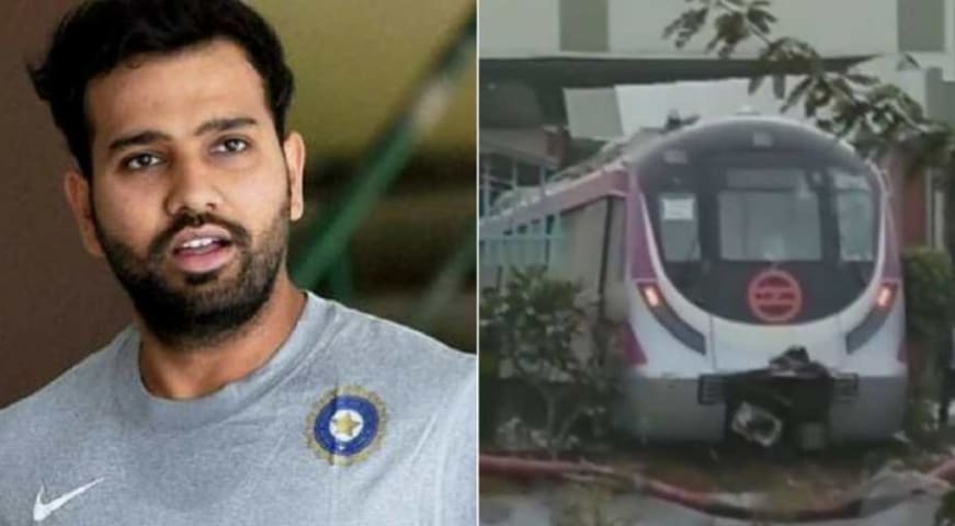 Rohit Sharma takes dig at Delhi Metro after driverless train crashes into wall