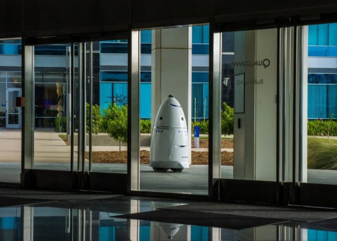 A Robot Security Guard Rolled Its Way Into a Fountain