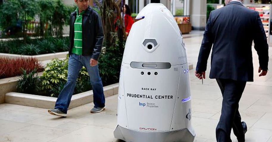 This 400-pound, sidewalk-roaming security robot just got fired