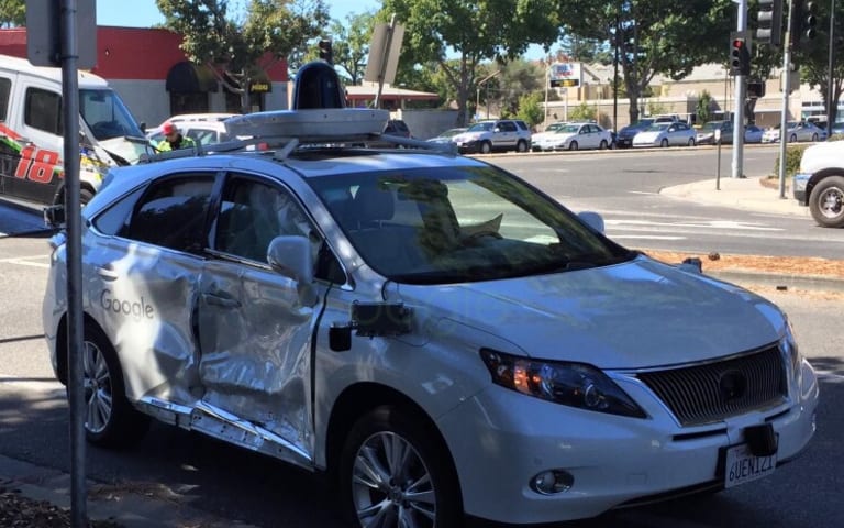 Google's self-driving car involved in serious crash after van jumps a red light