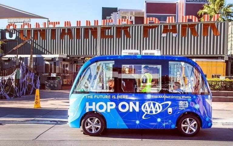 Driverless car involved in crash in first hour of first day