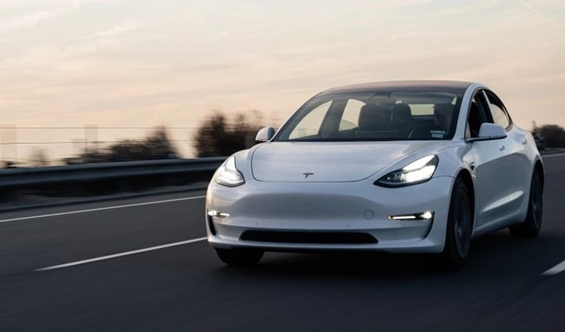 Tesla driver drives asleep on the freeway