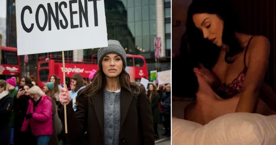 Vicky Pattison sort sa propre « sex tape » avec une touche personnelle