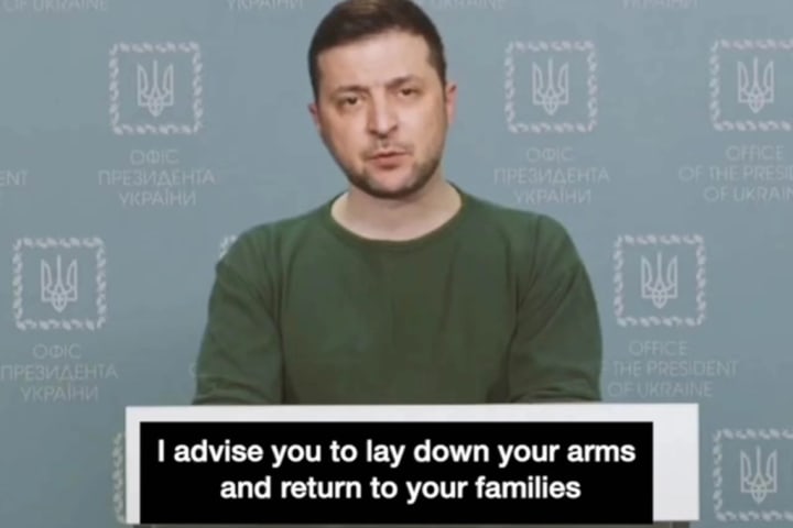 Deepfake video of Zelensky telling Ukrainians to surrender removed from social platforms