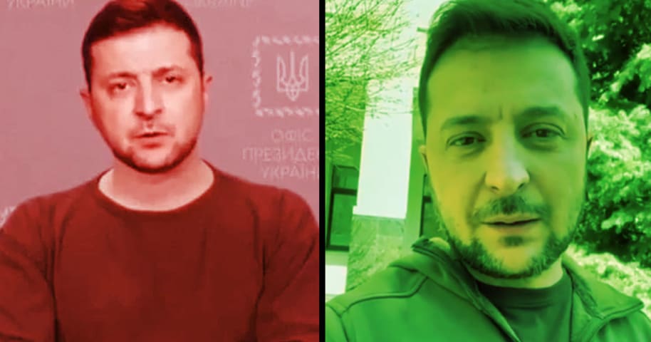 Hackers falsificaron un video del presidente ucraniano diciéndoles a sus soldados que se rindieran