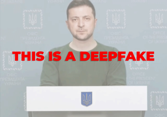 Deepfake Video of Ukrainian President Yielding to Russia Posted on Ukrainian Websites and Social Media