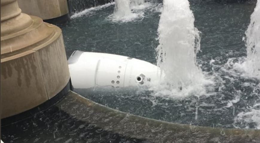 Security Robot Takes Its Own Life in DC Fountain Tragedy