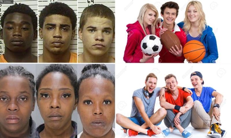 La recherche d'images Google pour "Trois adolescents noirs" contre "Trois adolescents blancs" est outrageusement offensante